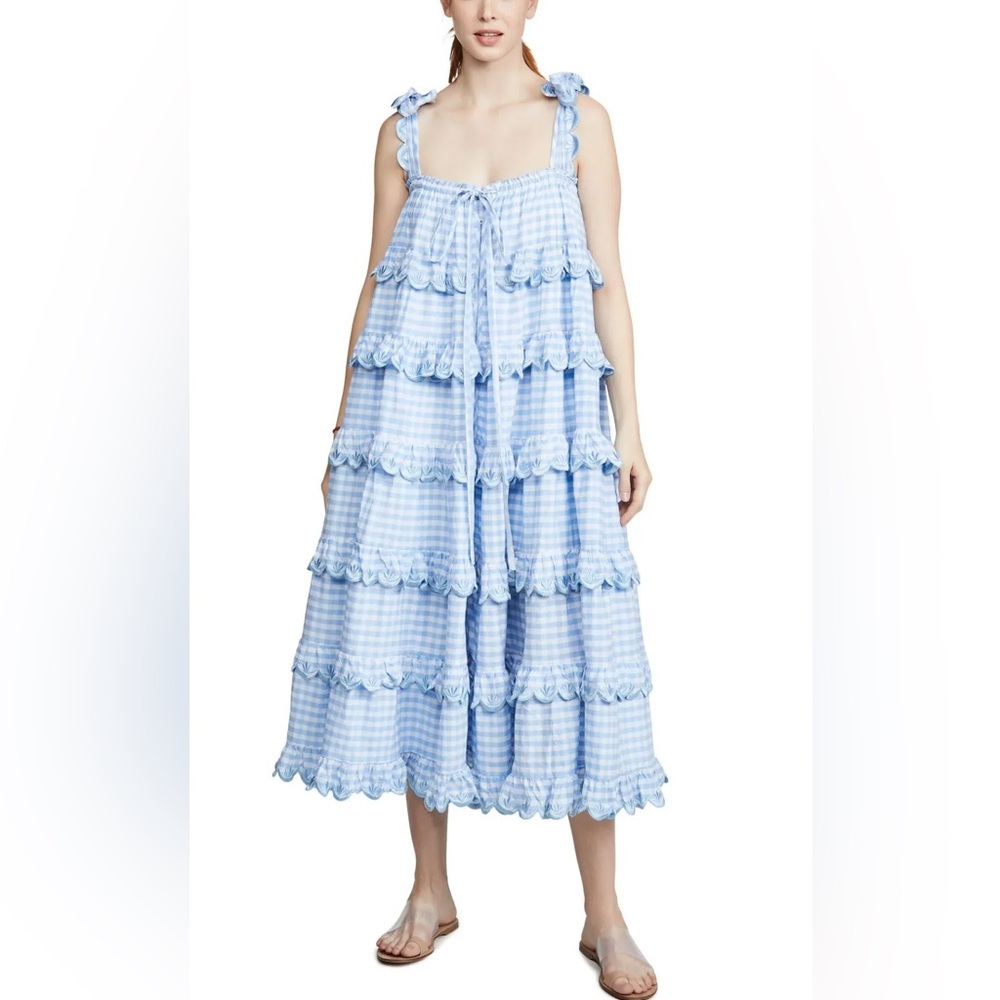 Innika Choo Scallop Tiered Dress